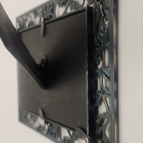 Vintage Metal Rose Filigree Picture Frame - Picture 7 of 11